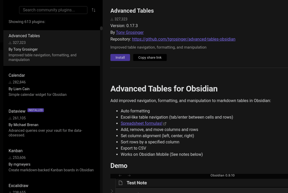 Visual section divider